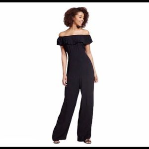 Black Off the Shoulder Jumpsuit